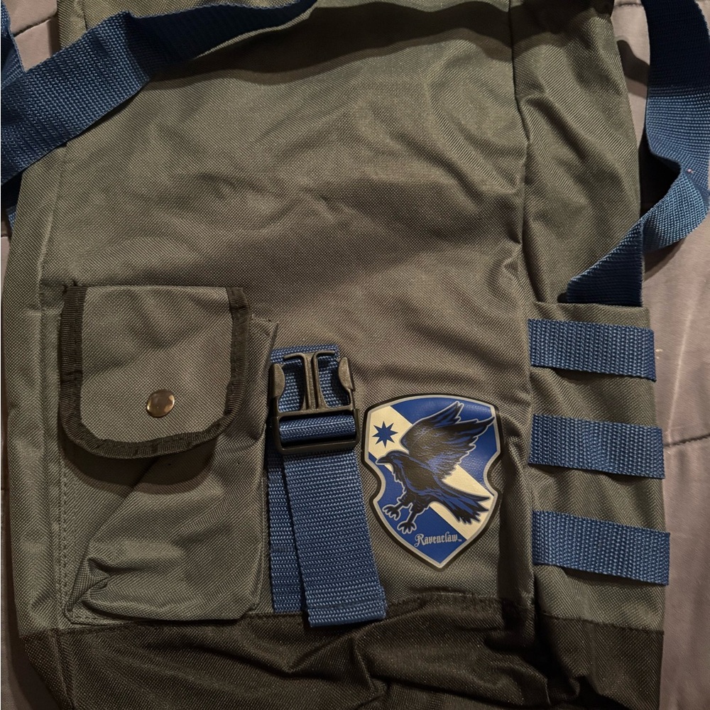 Stylish Green and Blue Men's Bag